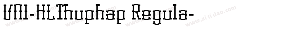 VNI-HLThuphap Regula字体转换